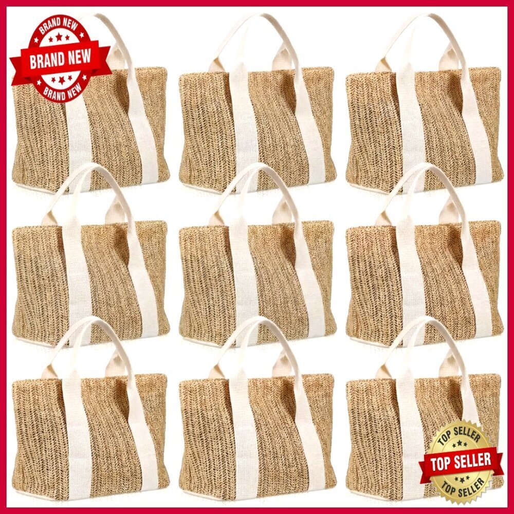 Mini Burlap Tote Bags for Bachelorette Favors Beach Wedding Gifts